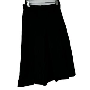 Mizwear Woman's black XS elastic gold zip circle midi skirt fun casual work